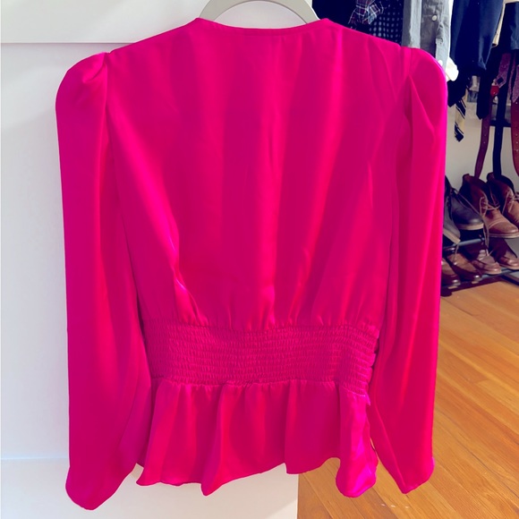 Express Hot Pink Blouse Size Small - Picture 2 of 3